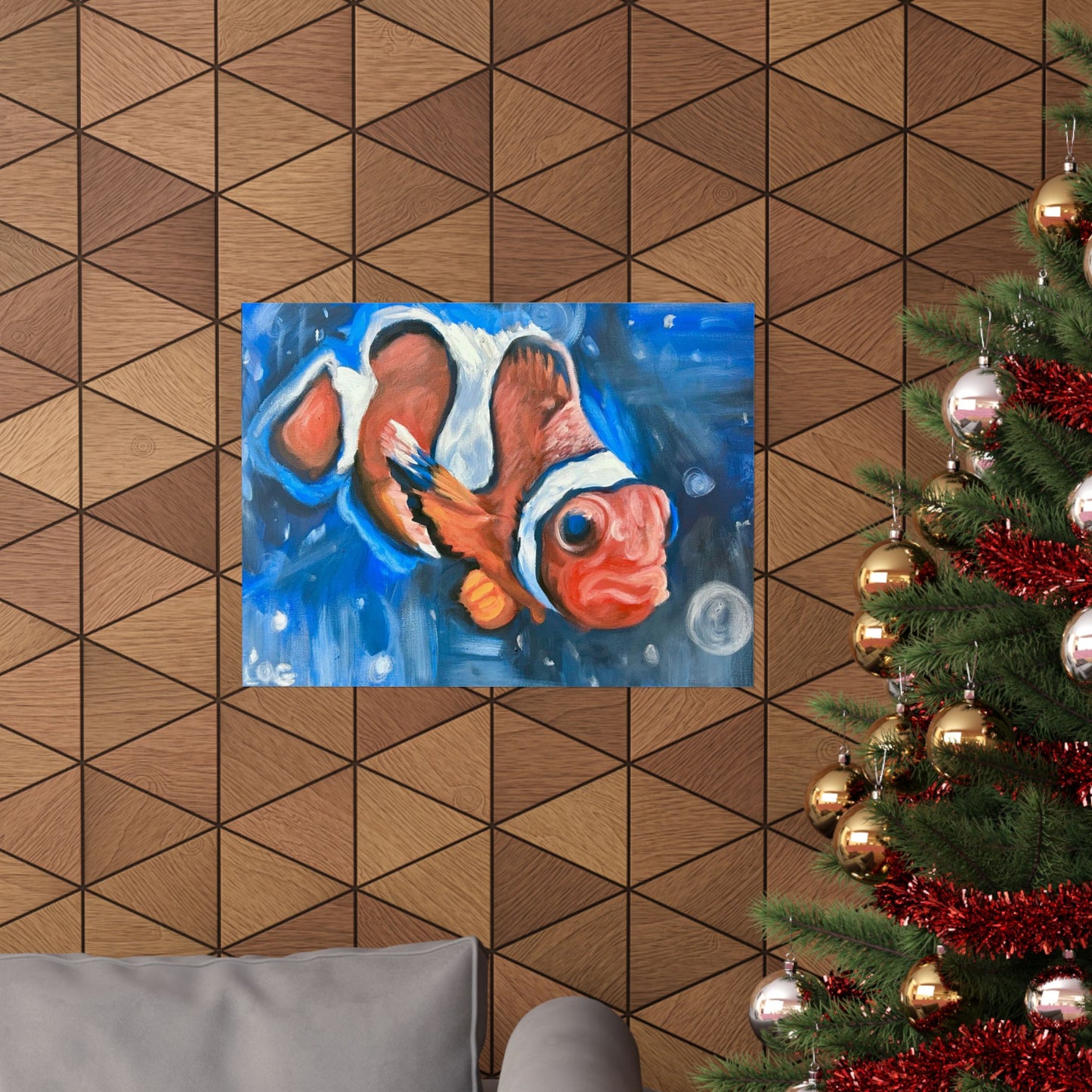 clownfish art poster