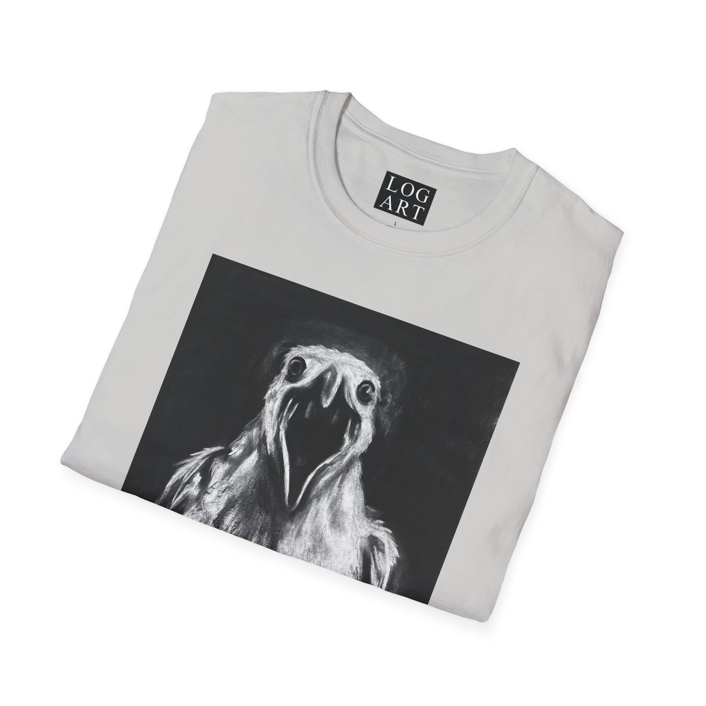 seagull screaming into the void tee