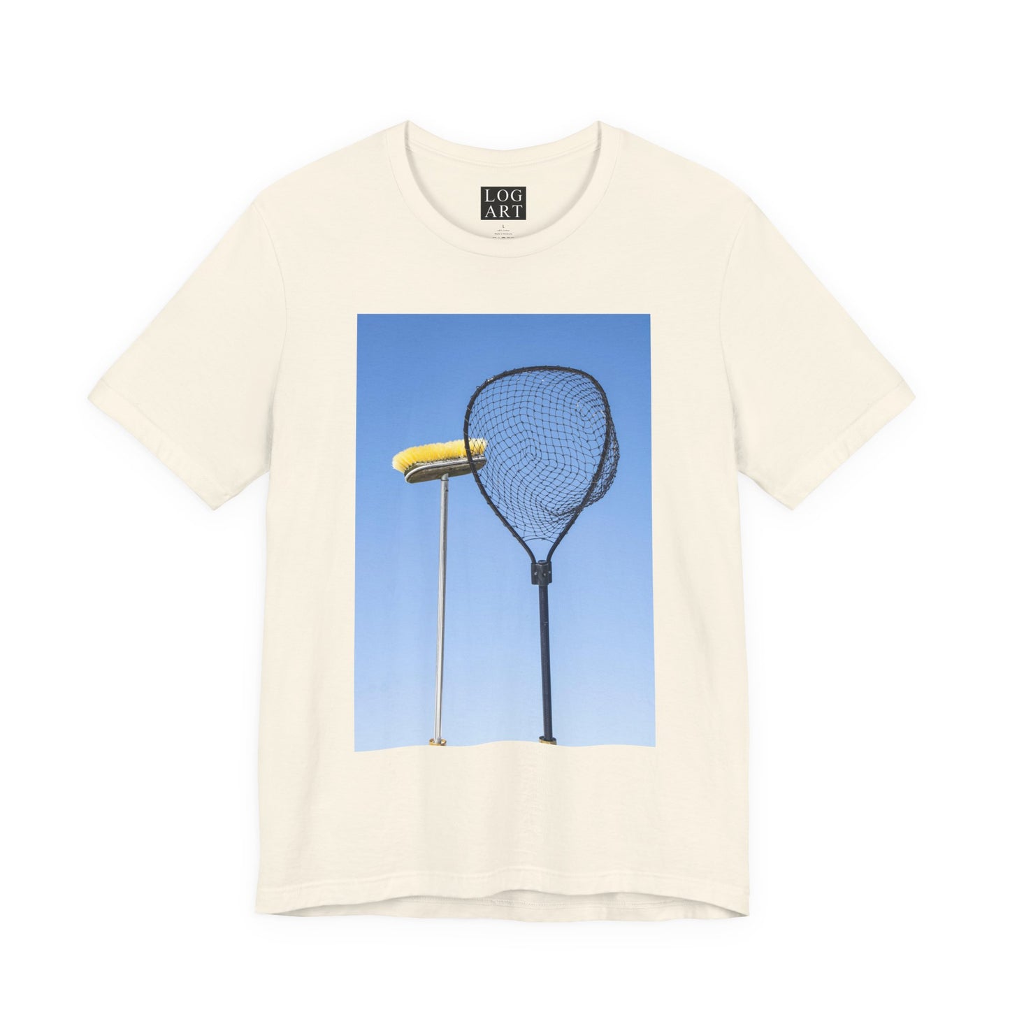 net & broom tee
