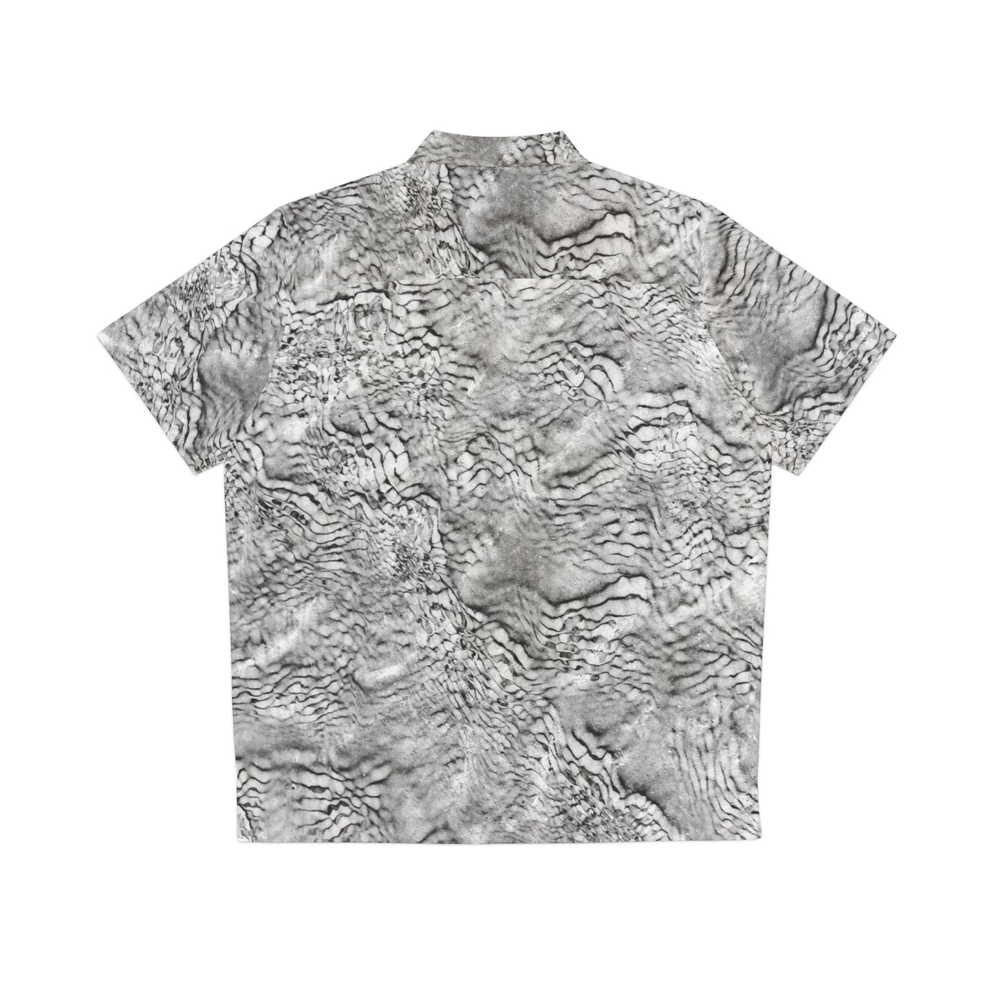 white ripples hawaiian shirt