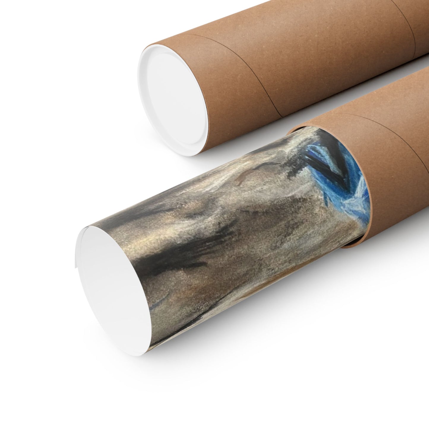 seagull chips art poster