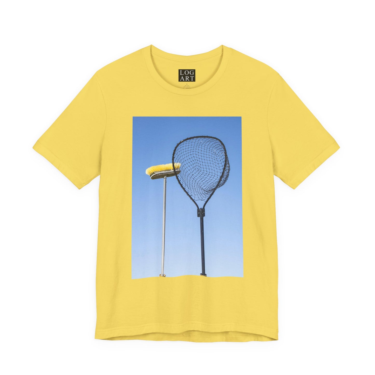 net & broom tee