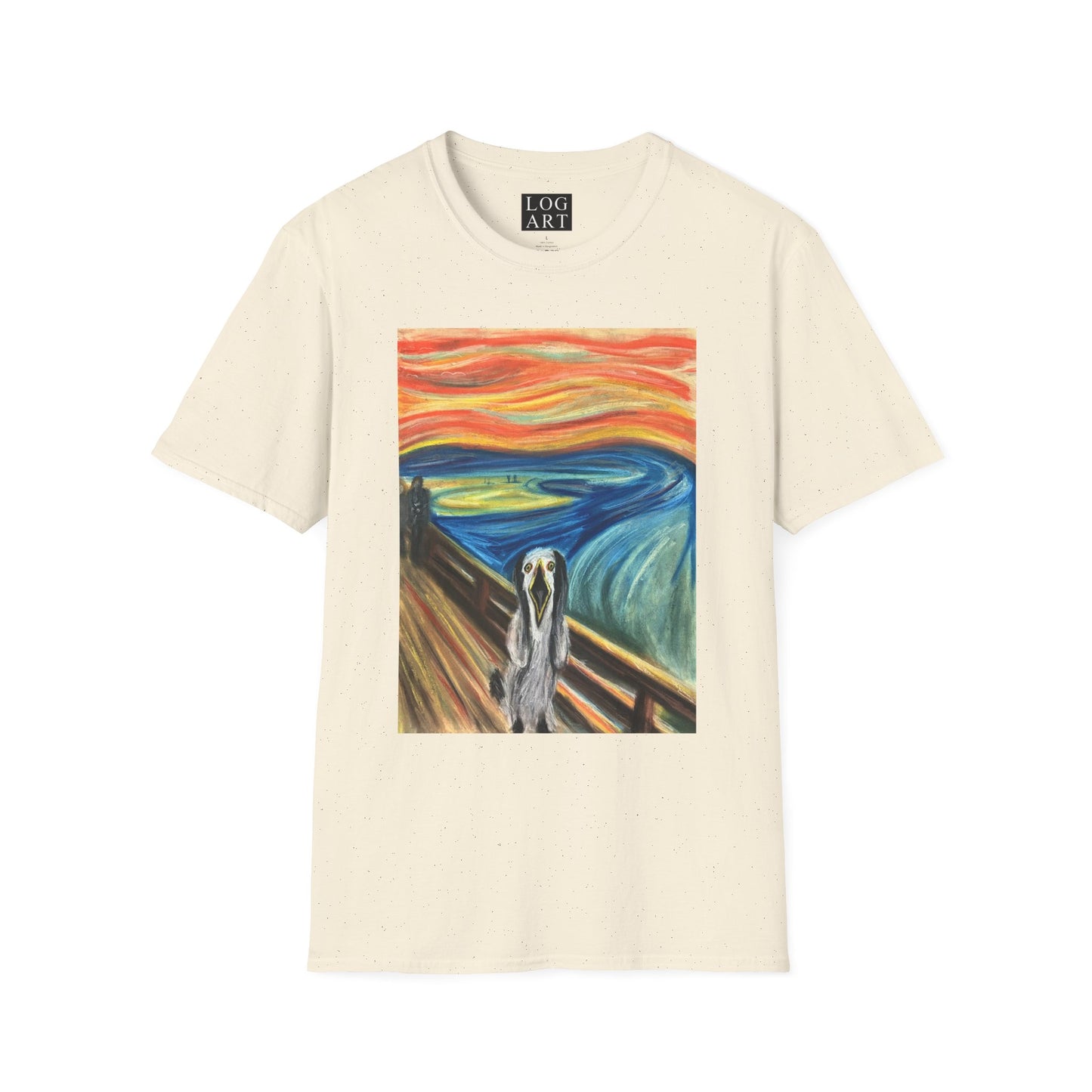 the seagull scream drawing t-shirt