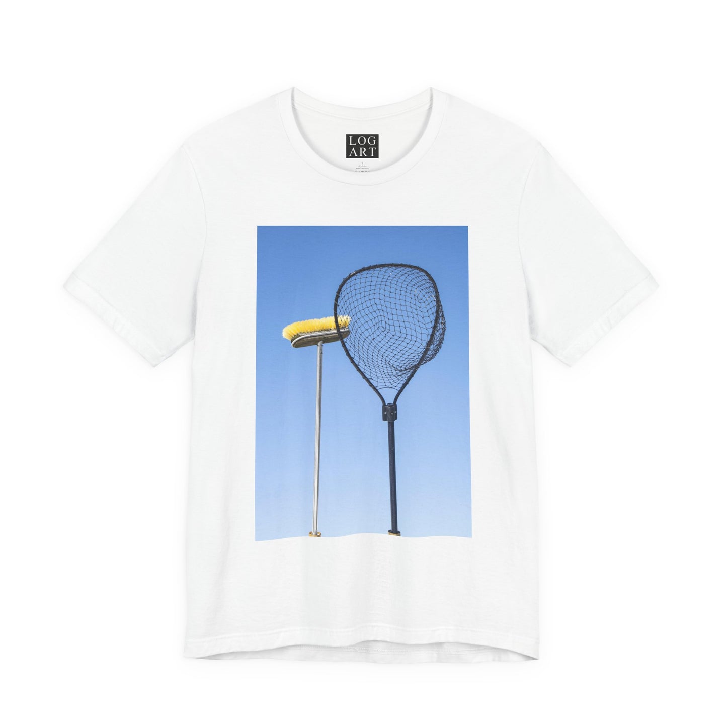 net & broom tee