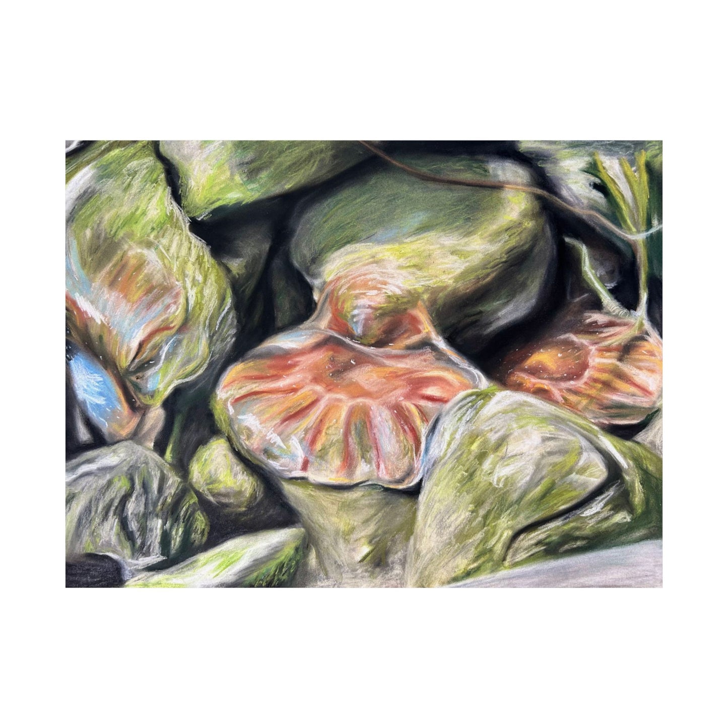 melting jellyfish art poster