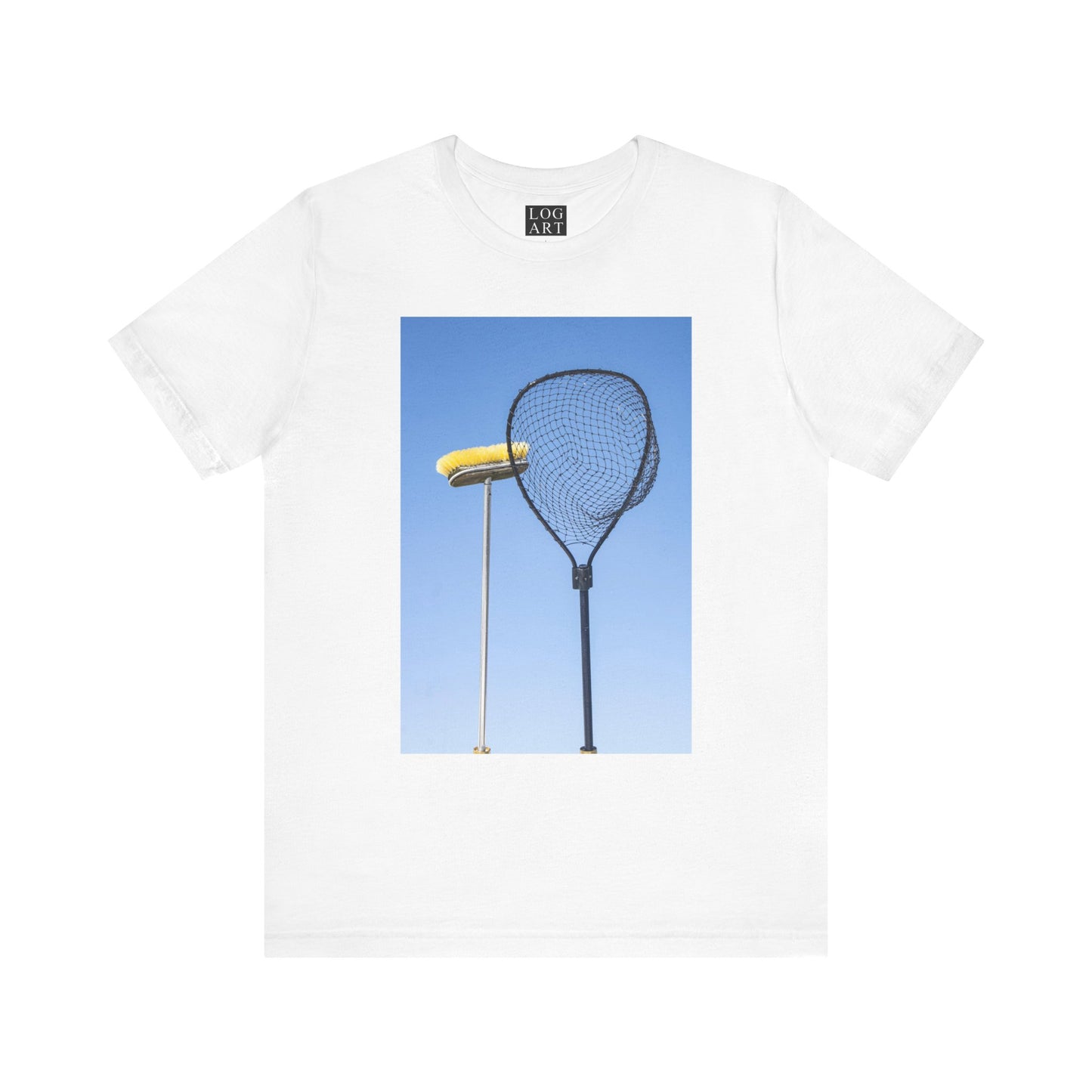 net & broom tee