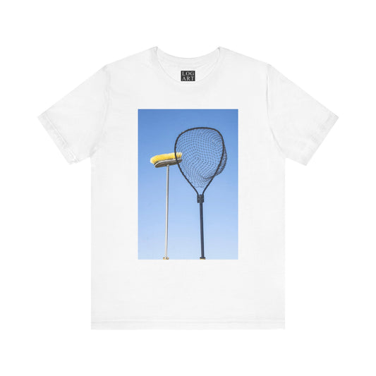 net & broom tee