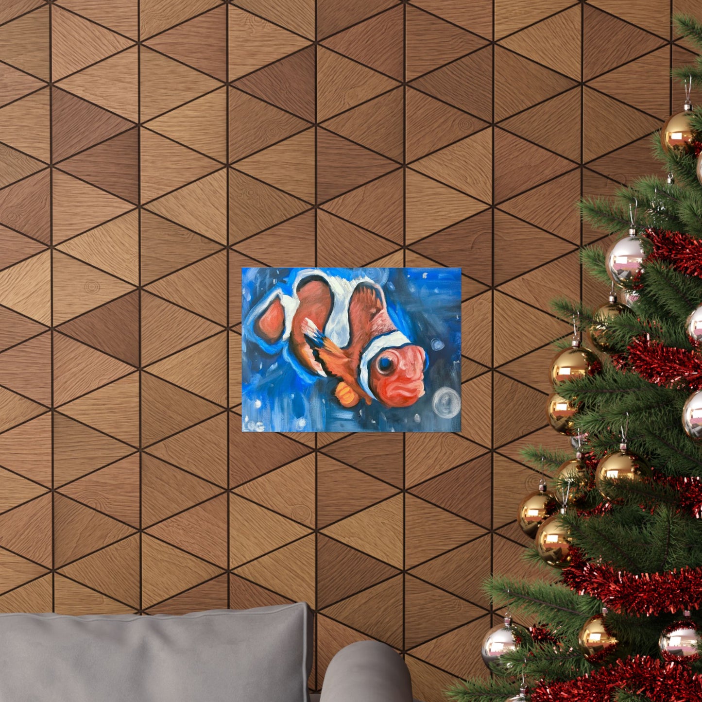clownfish art poster