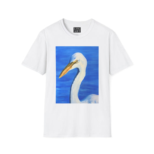 egret portrait tee