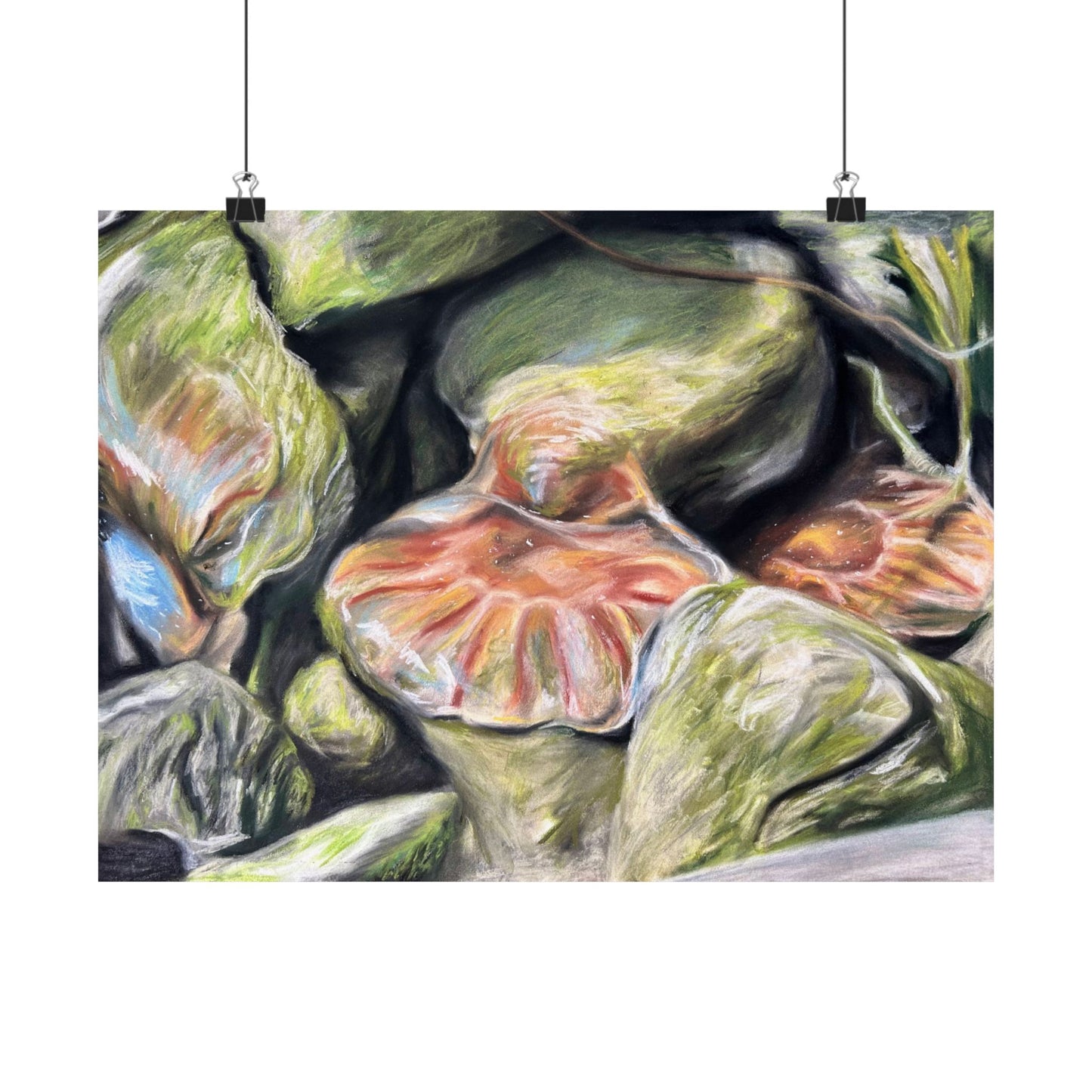 melting jellyfish art poster