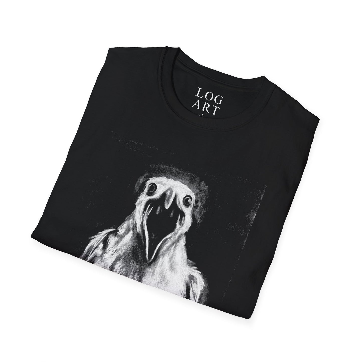 seagull screaming into the void tee