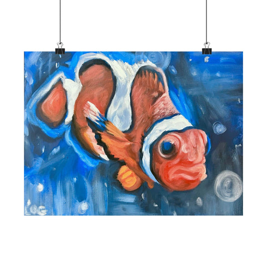 clownfish art poster
