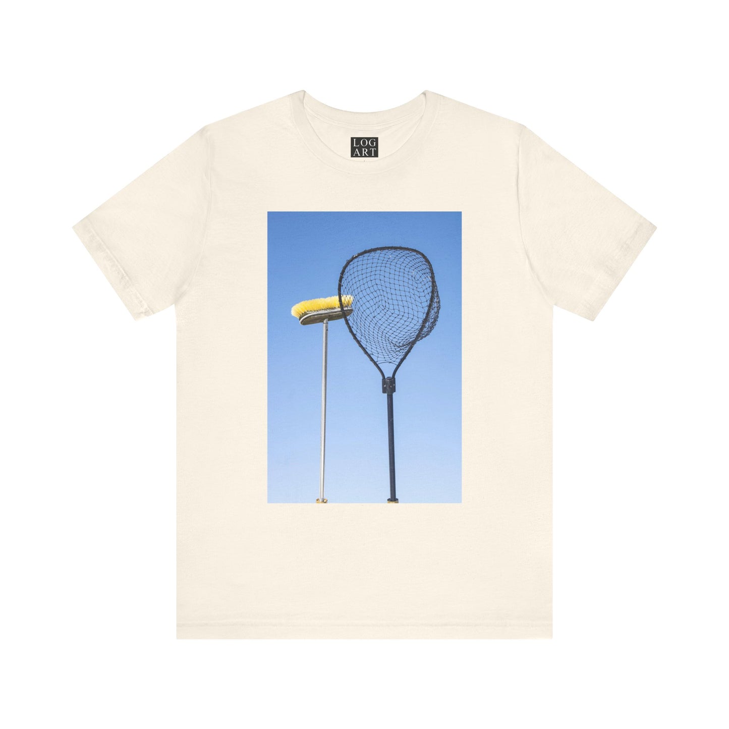 net & broom tee