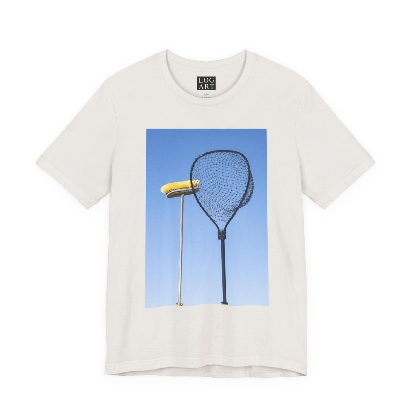 net & broom tee