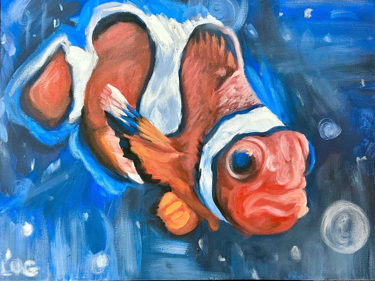 Clownfish Acrylic Painting