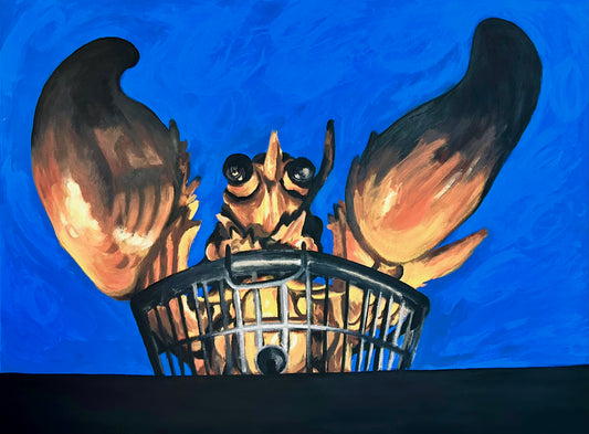 Chowder Pot III Lobster Painting